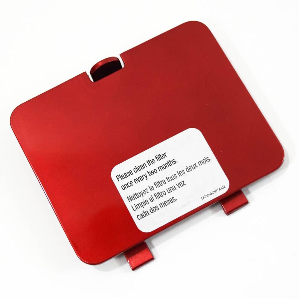 Couvercle d'accès au filtre de la pompe de vidange de la laveuse Samsung DC97-15707E