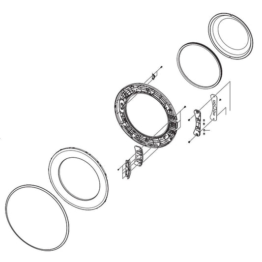 Ensemble de porte de sèche-linge Samsung DC97-15975G