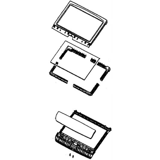 Samsung DC97-16762B Washer Lid Assembly