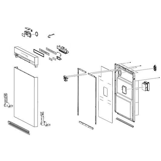 DD82-01595A A/S ASSY-PORTE;DW6000NM,ODM,303