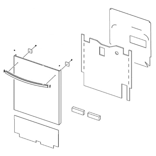 DD82-01750A A/S ASSY-DOOR OUTER