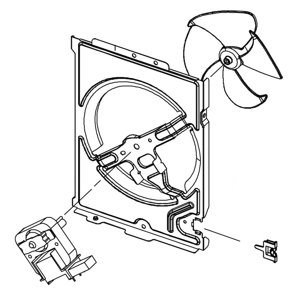 Samsung DE94-02367B Microwave/Hood Cover