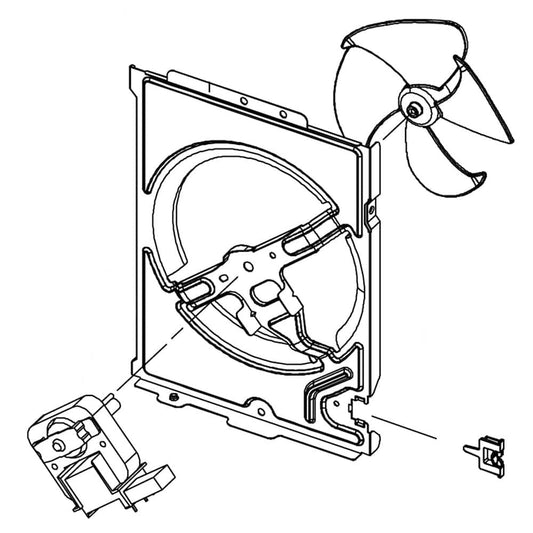 Samsung DE94-02367B Microwave/Hood Cover
