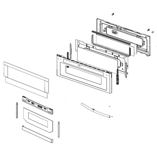 Samsung DG94-01281F Upper Door