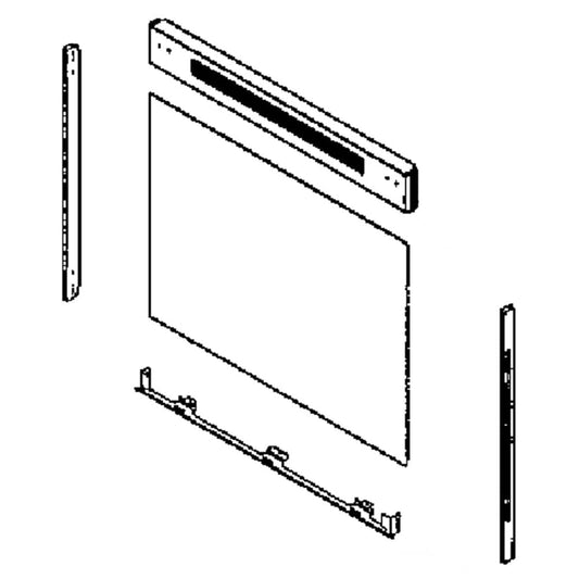 Ensemble de porte de four de cuisinière Samsung DG94-01692A