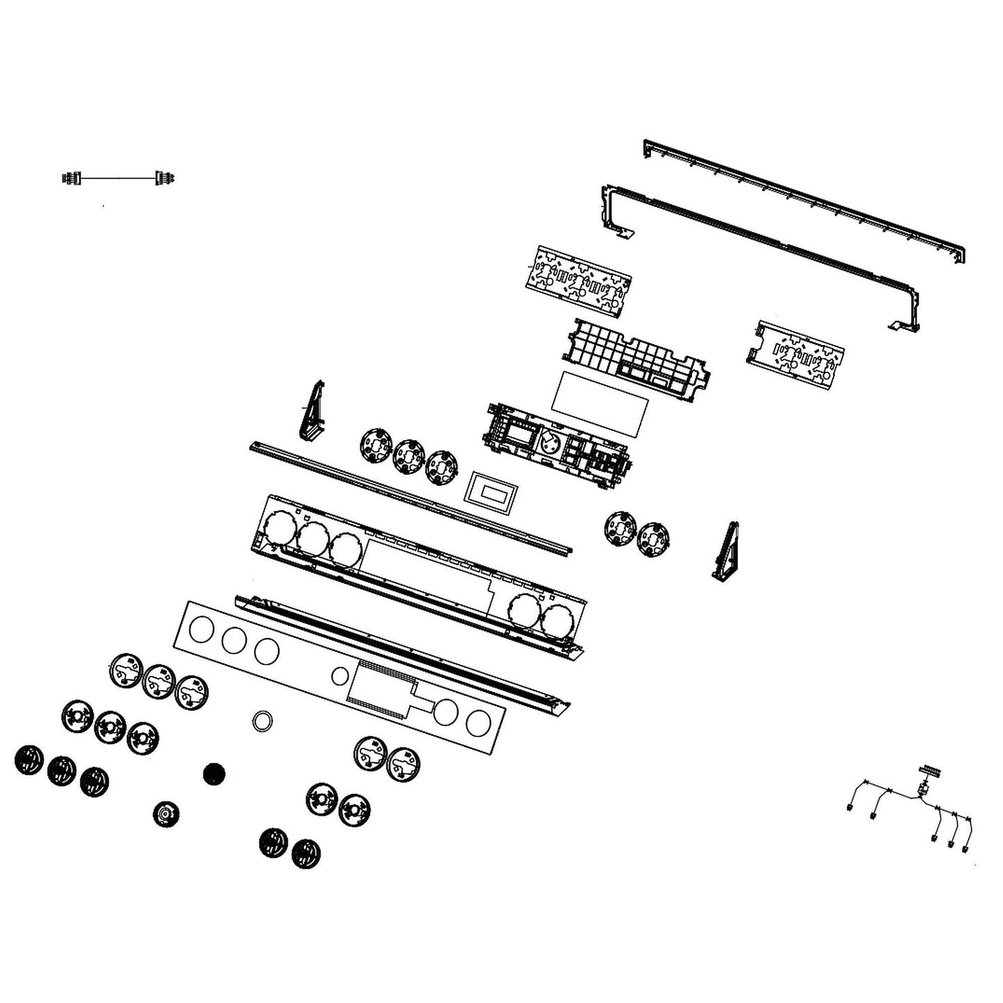 Samsung DG94-03549C Range Control Panel Assembly
