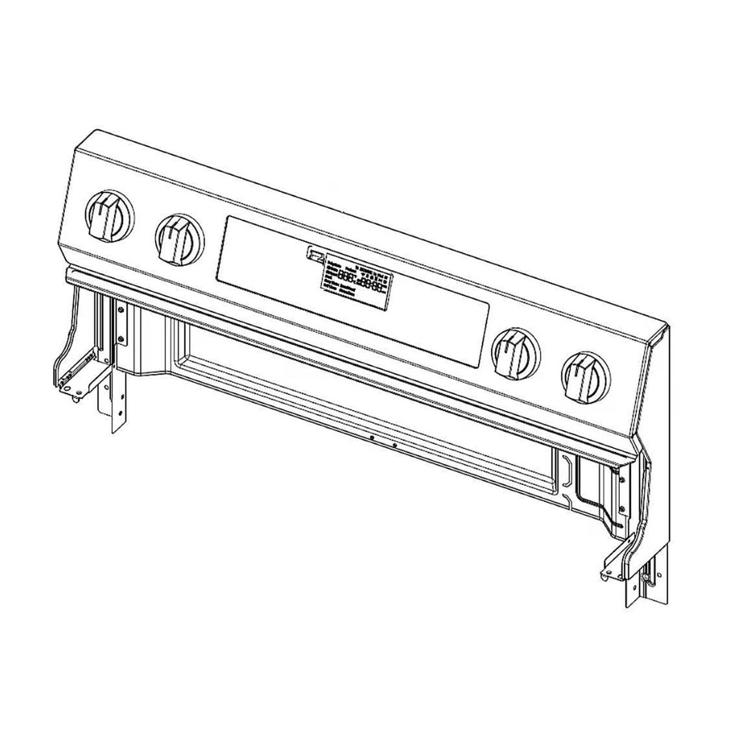 Ensemble panneau de commande de la cuisinière Samsung DG94-03952A