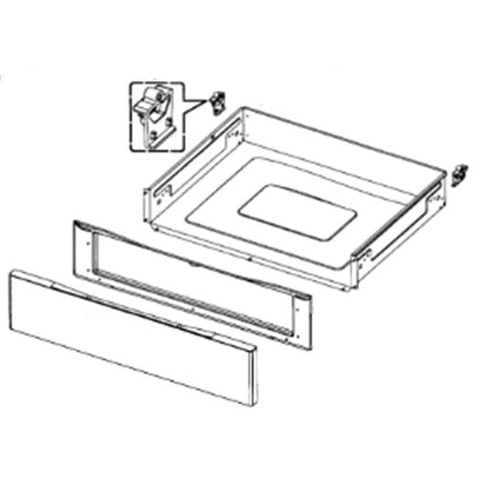Samsung DG97-00053V Range Drawer Assembly