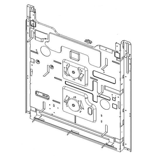 Couvercle d'assemblage B Samsung DG97-00123D