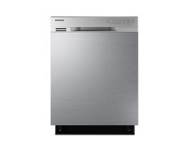 Lave-vaisselle encastrable Samsung DW80J3020US/AC 24 pouces, commandes frontales, cuve en acier inoxydable - Acier inoxydable