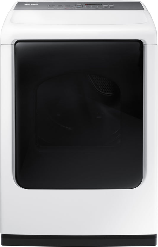 Sécheuse à gaz à chargement frontal Samsung DV45K7600GW/A3 de 7,5 pi³