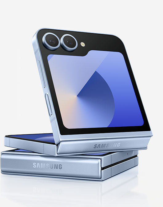 Samsung SMF711UZKFXAU - Stylish Flip Phone, High-Brightness AMOLED, Hands-Free Flex Mode