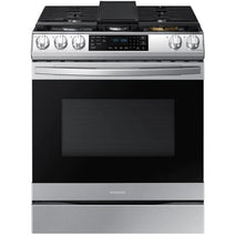 Cuisinière à gaz intelligente encastrable Samsung NX60T8511SS/AA de 6 pi³ avec friteuse à air