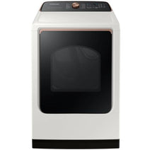 Sèche-linge électrique intelligent Samsung DVE55A7300E/A3 de 7,4 pi³ avec Steam Sanitize+, couleur ivoire