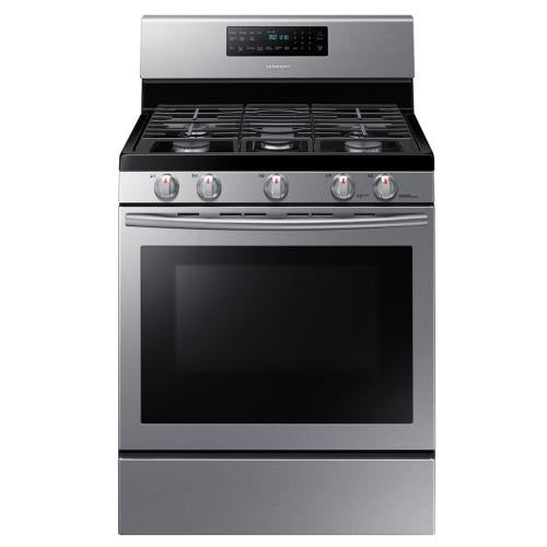 Cuisinière à gaz à convection autonettoyante Samsung NX58H5600SS/AA de 5,8 pi³
