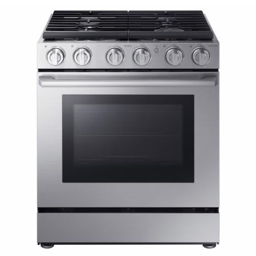Cuisinière à gaz professionnelle Samsung NX58M9960PS/AA de 30 pouces