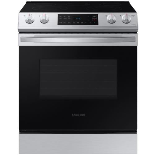 Cuisinière électrique intelligente encastrable Samsung NE63T8111SS/AA de 6,3 pi³, en acier inoxydable