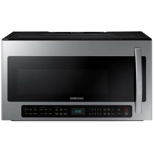 Four à micro-ondes Samsung ME21R7051SS de 2,1 pi³ à hotte intégrée