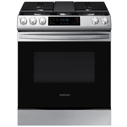 Cuisinière à gaz encastrable Samsung NX60T8311SS/AA de 6 pi³ à commandes frontales