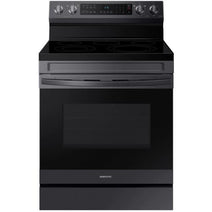 Cuisinière électrique autonome intelligente Samsung NE63A6511SG/AA de 6,3 pi³, en acier inoxydable noir