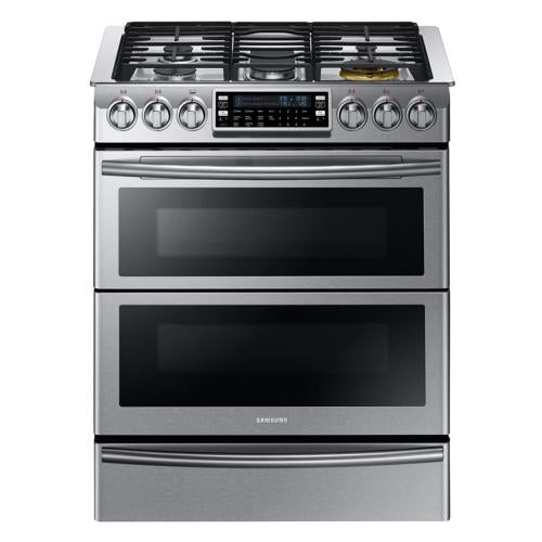 Cuisinière à convection biénergie Samsung NY58J9850WS/AA de 5,8 pi³, double four