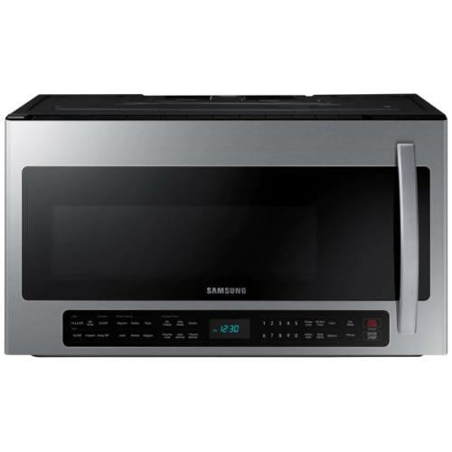 Four à micro-ondes Samsung ME21R7051SS/AA de 2,1 pi³ à hotte intégrée en acier inoxydable