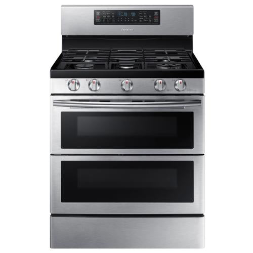 Cuisinière à gaz autonome Samsung Flex Duo de 5,8 pi³ avec double porte (NX58K7850SS/AA)