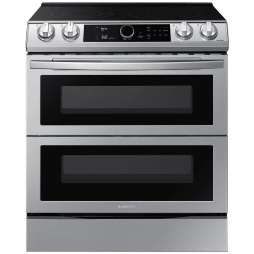 Cuisinière électrique encastrable intelligente Samsung NE63T8751SS/AA de 6,3 pi³ avec cadran intelligent et friteuse à air
