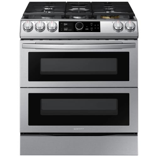 Cuisinière bi-énergie encastrable à commandes frontales Samsung NY63T8751SS/AA Flex Duo