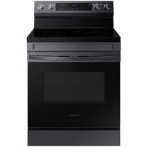 Cuisinière électrique autonome intelligente Samsung NE63A6311SG/AA de 6,3 pi³, en acier inoxydable noir