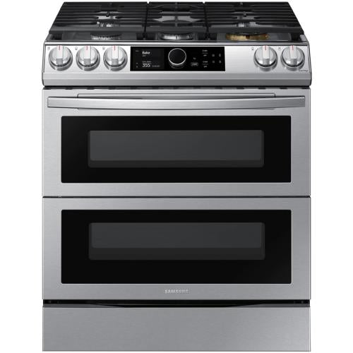 Cuisinière à gaz intelligente encastrable Samsung NX60T8751SS/AA de 6 pi³ en acier inoxydable