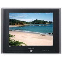 Téléviseur à tube cathodique Samsung TXR2435 24 pouces : esthétique rétro, affichage net et haut-parleurs stéréo