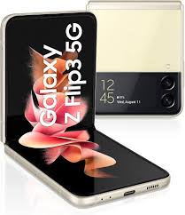 Samsung Galaxy Z Flip3 5G SM-F711U1CFXAA - Unlocked, Cream, 128GB Storage, 3300mAh Battery