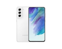 Samsung Galaxy S21 FE 5G SM3G990UZWAXAR - Factory Unlocked, White, 128GB Storage, AI Super Resolution Zoom