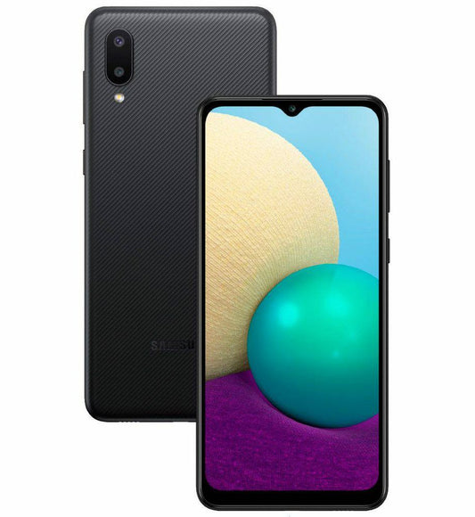 Samsung Galaxy A02 SM-A025AZKYAIO - AIO Wireless, Black, 32GB Storage, AI Scene Optimization