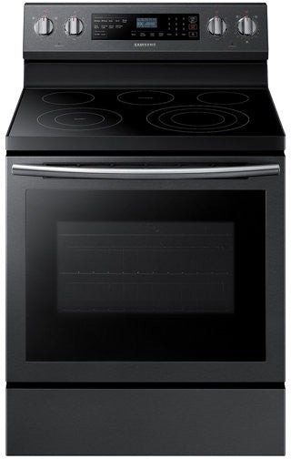 Cuisinière électrique autonome Samsung NE59N6630SG/AA de 5,9 pi³, en acier inoxydable noir