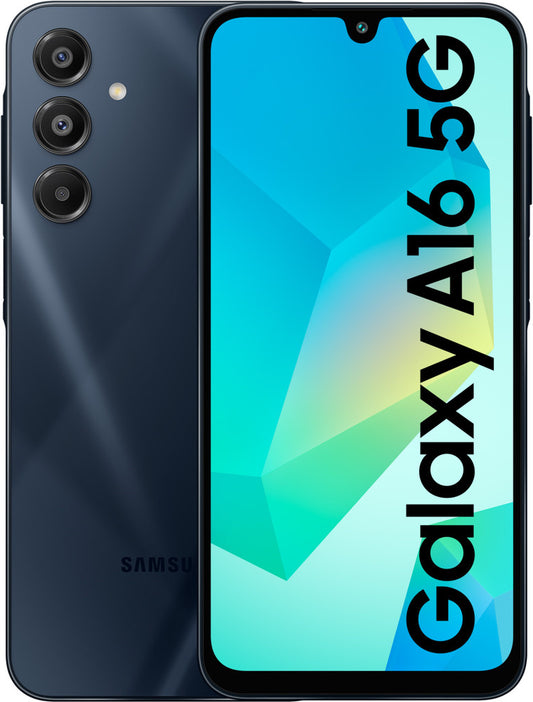Samsung SMA166UZKAXAU - Galaxy A16 5G avec écran ultra-fluide 90 Hz, stockage 128 Go, couleur noire