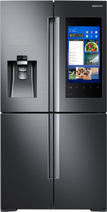 Réfrigérateur Samsung RF28M9580SG/AA de 36 pouces à 4 portes françaises avec Family Hub, zone flexible, capacité de 28 pi³