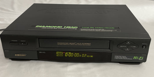Samsung VR8805 Diamond Head VCR VHS HQ High Speed Recorder/Player