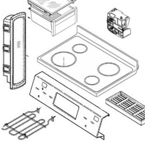 DA97-00595J ASSEMBLY CHASSIS-DOOR FRE UPP - Samsung Parts USA