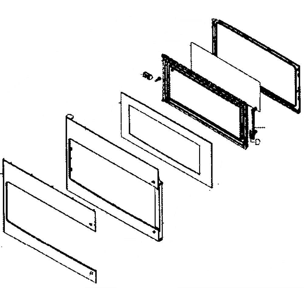 DE94-02304A ASSEMBLY DOOR A - Samsung Parts USA
