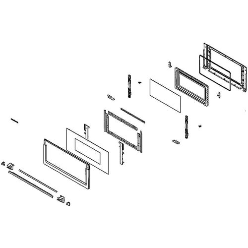 Samsung DE94-03942A Wall Oven Microwave Door Assembly - Samsung Parts USA